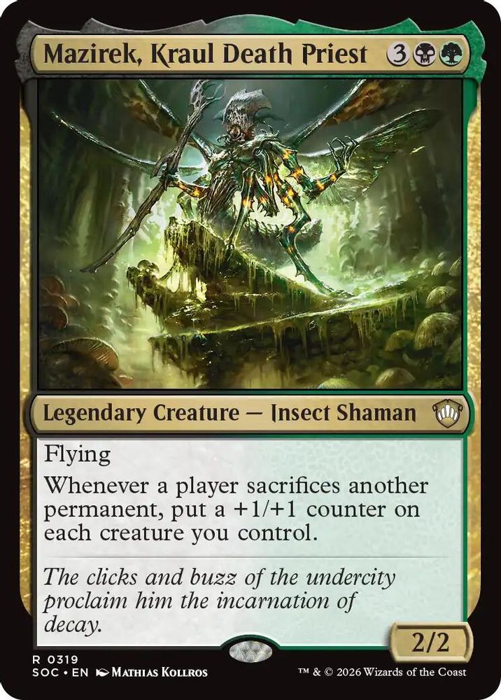 Mazirek, Kraul Death Priest · 319 · Commander: Secrets of Strixhaven · Non-foil