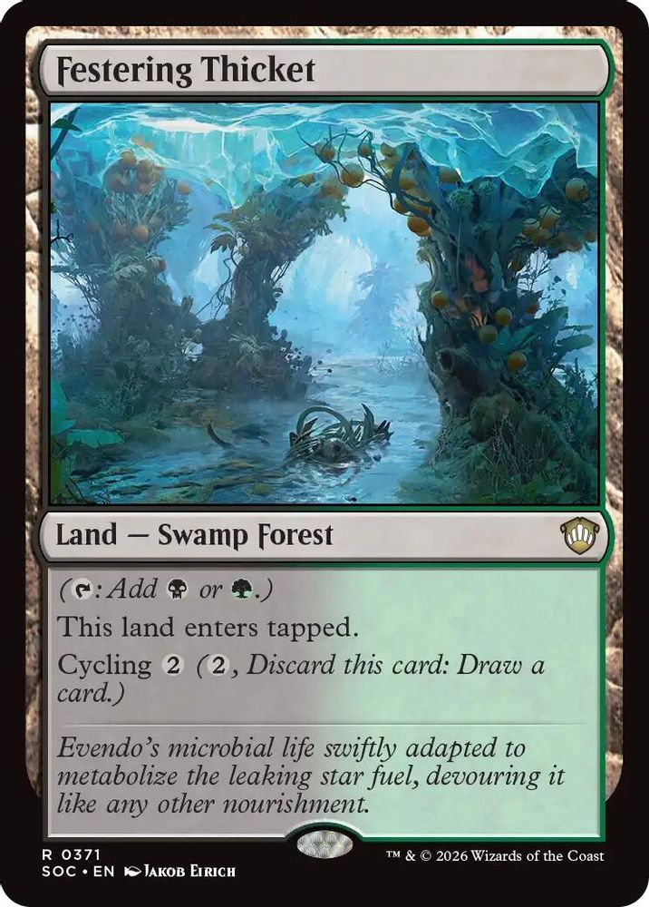 Festering Thicket · 371 · Commander: Secrets of Strixhaven · Non-foil