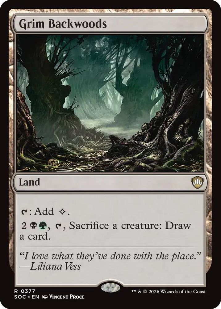Grim Backwoods · 377 · Commander: Secrets of Strixhaven · Non-foil
