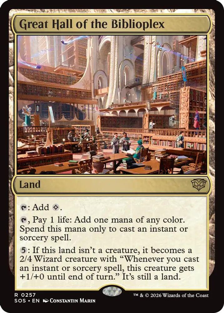 Great Hall of the Biblioplex · 257 · Secrets of Strixhaven · Foil