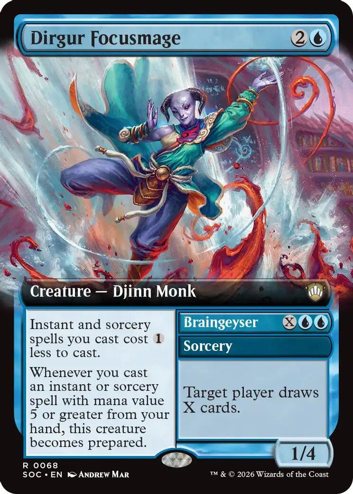 Dirgur Focusmage (Extended Art) · 68 · Commander: Secrets of Strixhaven · Non-foil