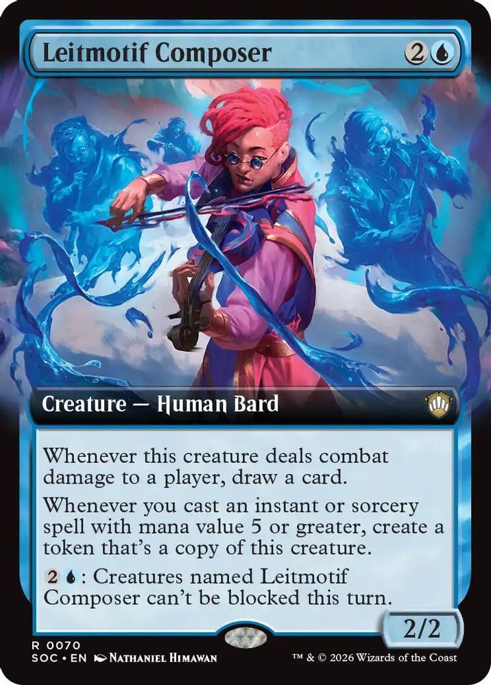 Leitmotif Composer (Extended Art) · 70 · Commander: Secrets of Strixhaven · Non-foil