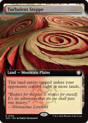 Turbulent Steppe (Extended Art) · 106 · Commander: Secrets of Strixhaven · Non-foil