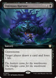 Ominous Harvest (Extended Art) · 77 · Commander: Secrets of Strixhaven · Non-foil