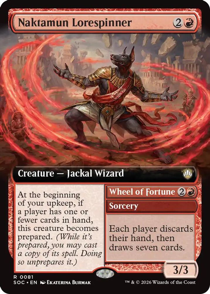 Naktamun Lorespinner (Extended Art) · 81 · Commander: Secrets of Strixhaven · Non-foil