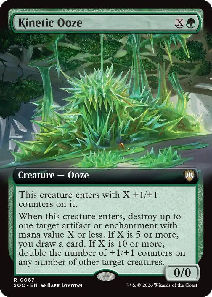 Kinetic Ooze (Extended Art) · 87 · Commander: Secrets of Strixhaven · Non-foil