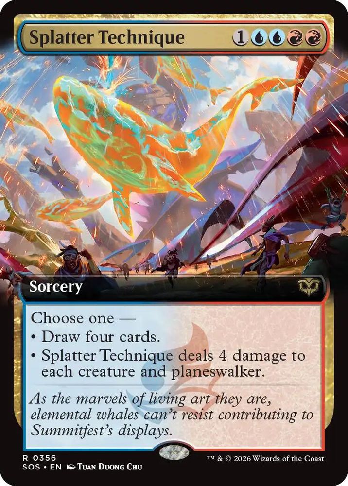 Splatter Technique (Extended Art) · 356 · Secrets of Strixhaven · Foil