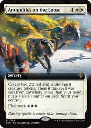 Antiquities on the Loose (Extended Art) · 308 · Secrets of Strixhaven · Non-foil