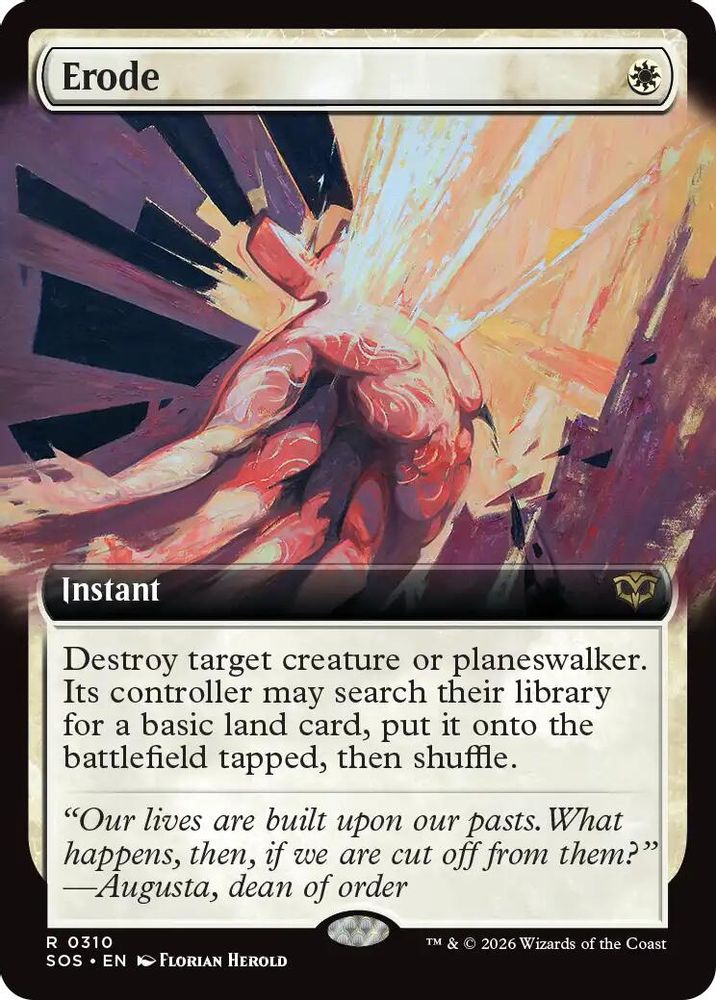 Erode (Extended Art) · 310 · Secrets of Strixhaven · Non-foil