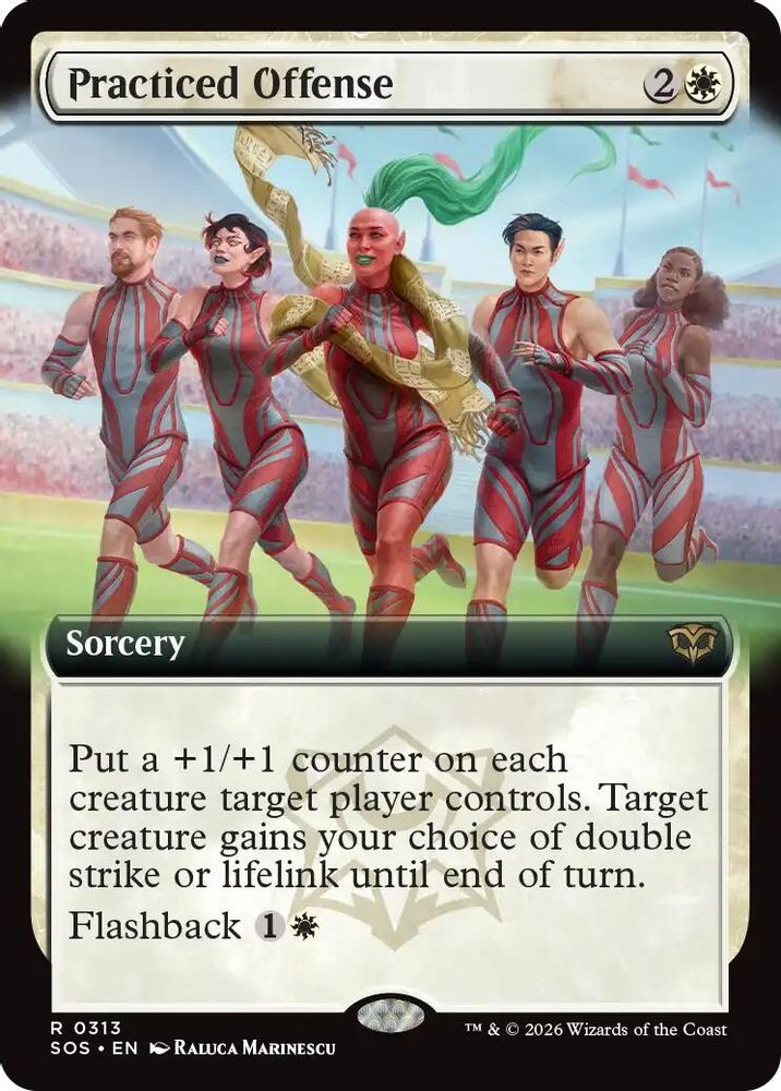 Practiced Offense (Extended Art) · 313 · Secrets of Strixhaven · Non-foil