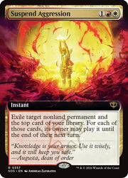Suspend Aggression (Extended Art) · 357 · Secrets of Strixhaven · Non-foil