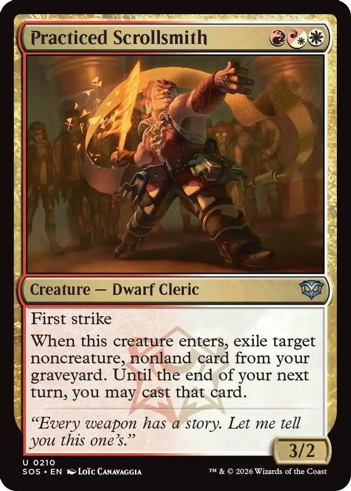 Practiced Scrollsmith · 210 · Secrets of Strixhaven · Foil