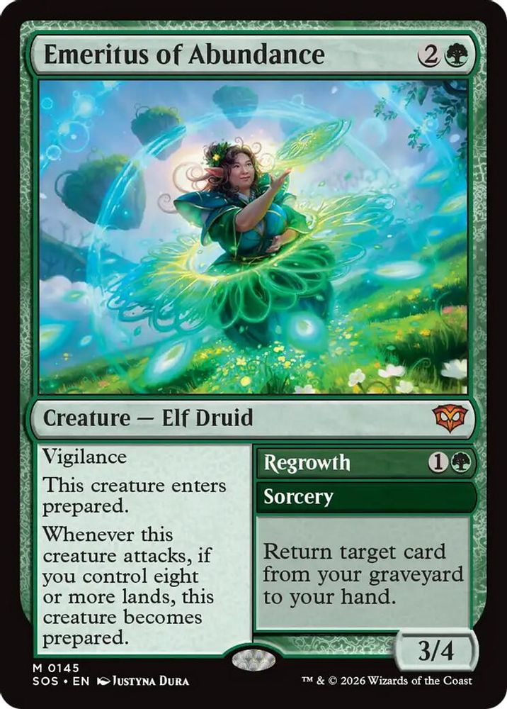 Emeritus of Abundance · 145 · Secrets of Strixhaven · Non-foil