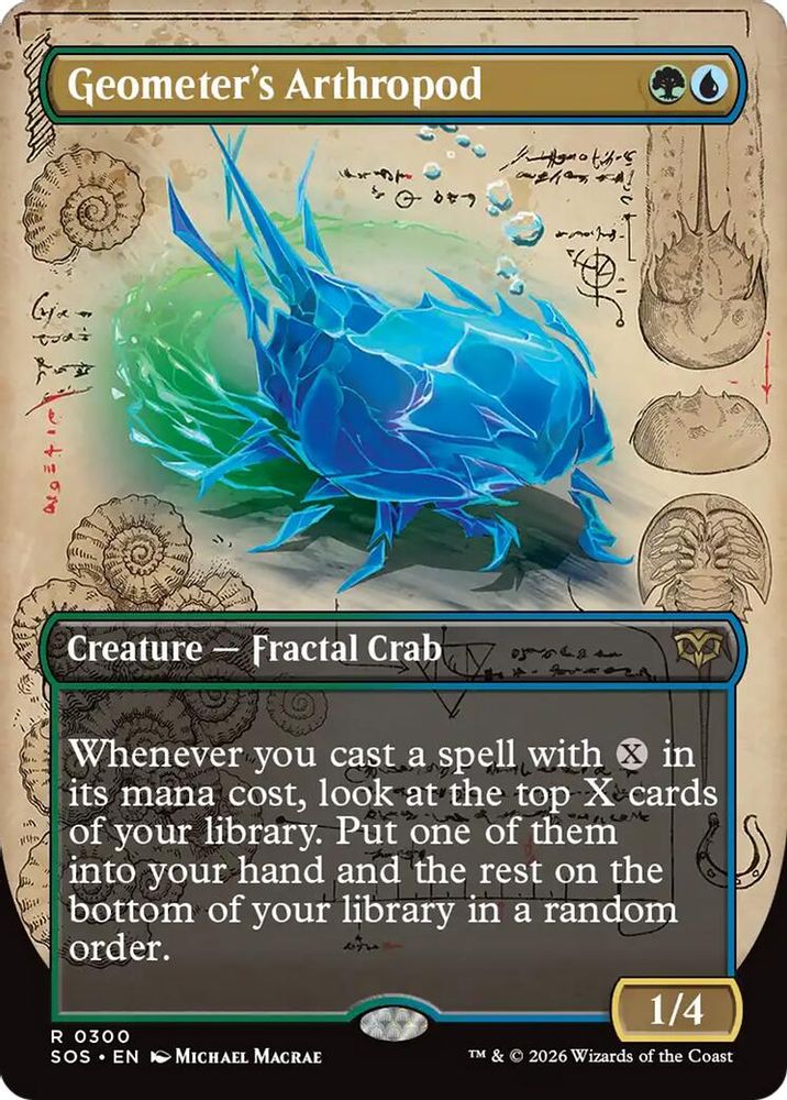 Geometer's Arthropod (Borderless) · 300 · Secrets of Strixhaven · Non-foil