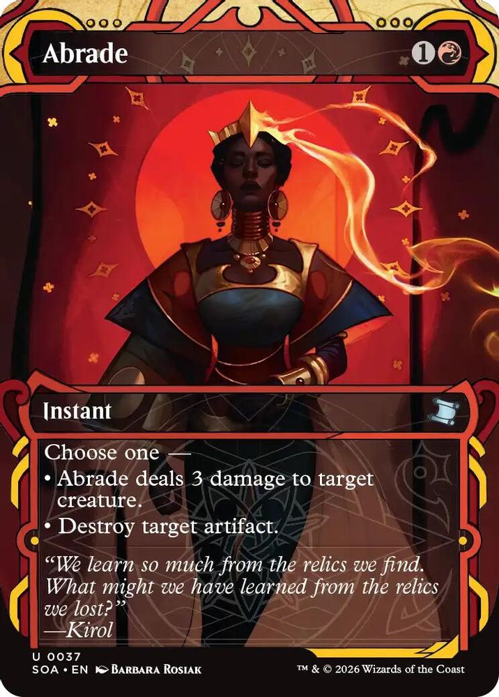 Abrade · 37 · Secrets of Strixhaven: Mystical Archive · Non-foil