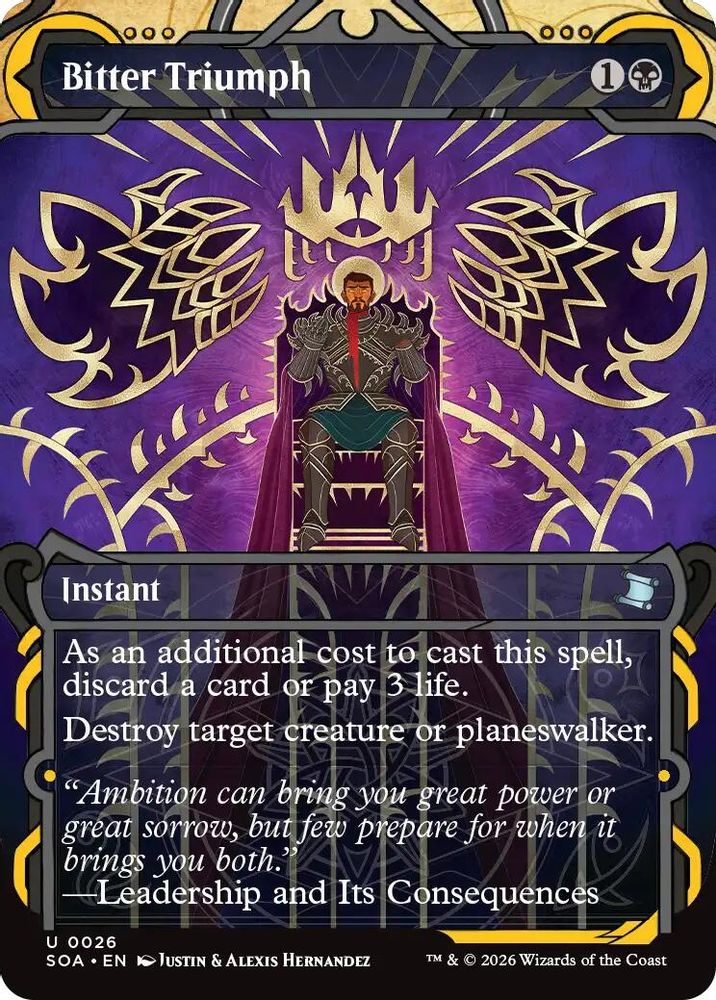 Bitter Triumph · 26 · Secrets of Strixhaven: Mystical Archive · Non-foil