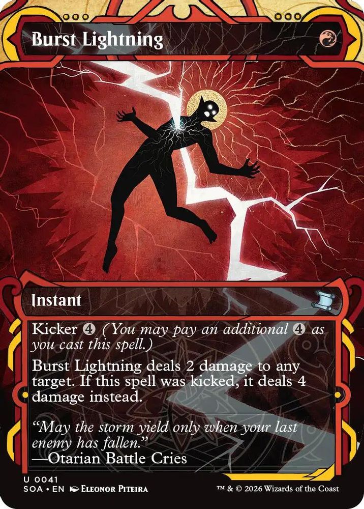 Burst Lightning · 41 · Secrets of Strixhaven: Mystical Archive · Foil