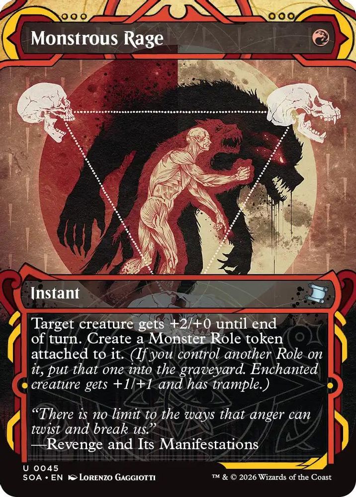 Monstrous Rage · 45 · Secrets of Strixhaven: Mystical Archive · Non-foil
