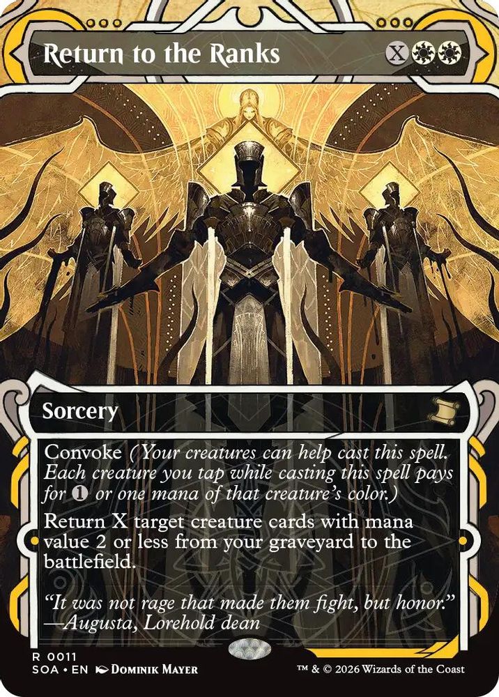 Return to the Ranks · 11 · Secrets of Strixhaven: Mystical Archive · Foil