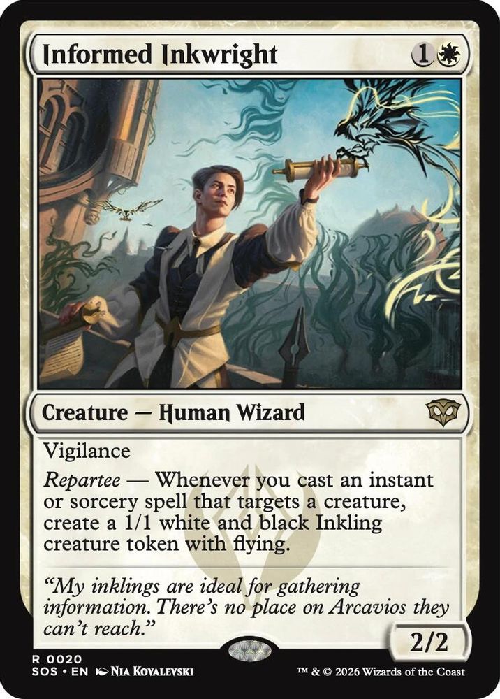 Informed Inkwright · 20 · Secrets of Strixhaven · Non-foil
