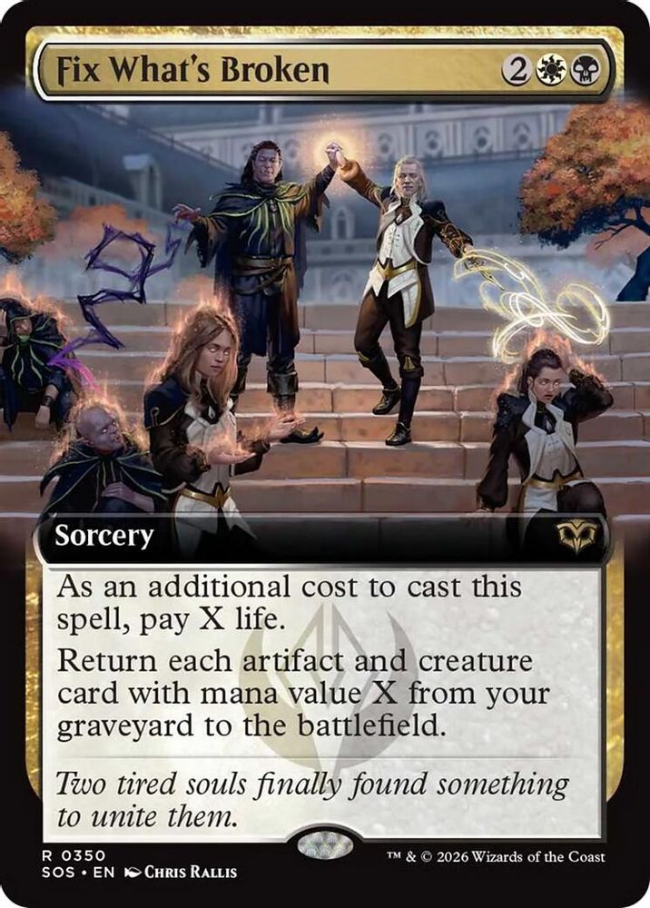 Fix What's Broken (Extended Art) · 350 · Secrets of Strixhaven · Foil