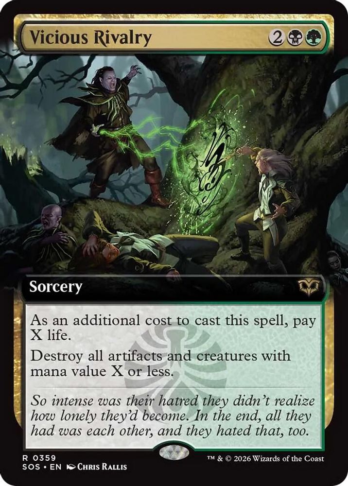 Vicious Rivalry (Extended Art) · 359 · Secrets of Strixhaven · Foil