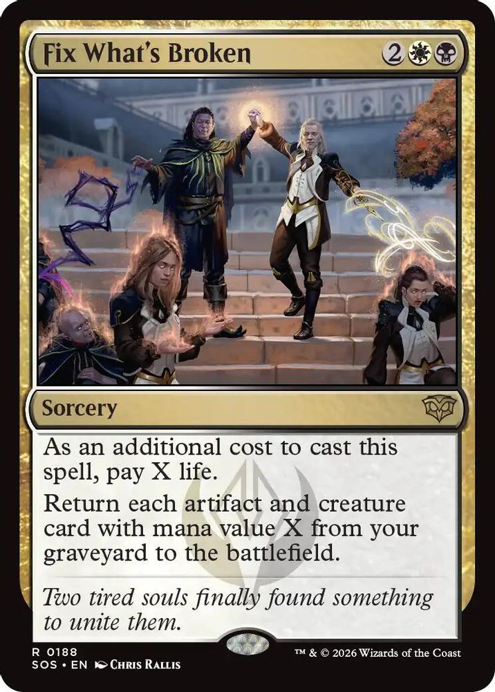 Fix What's Broken · 188 · Secrets of Strixhaven · Foil