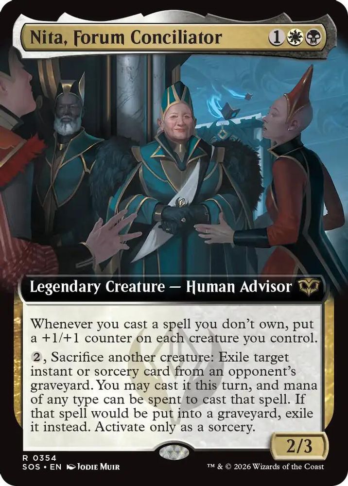 Nita, Forum Conciliator (Extended Art) · 354 · Secrets of Strixhaven · Non-foil