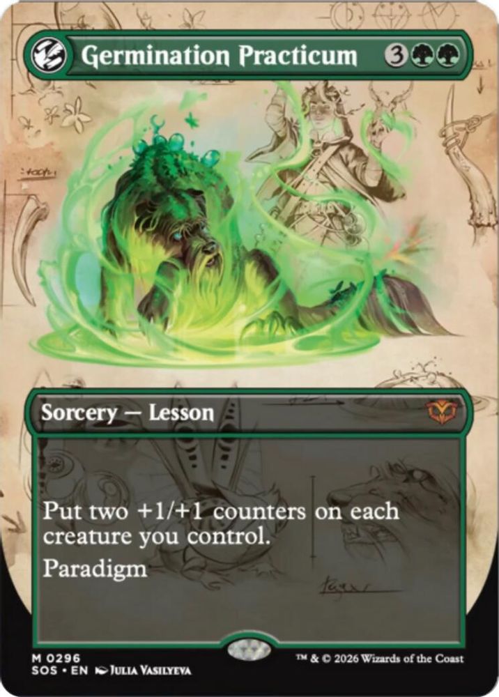 Germination Practicum (Borderless) · 296 · Secrets of Strixhaven · Foil