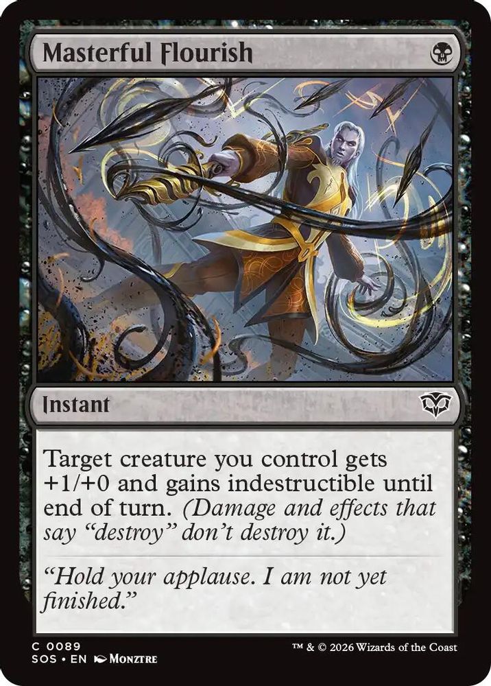 Masterful Flourish · 89 · Secrets of Strixhaven · Foil