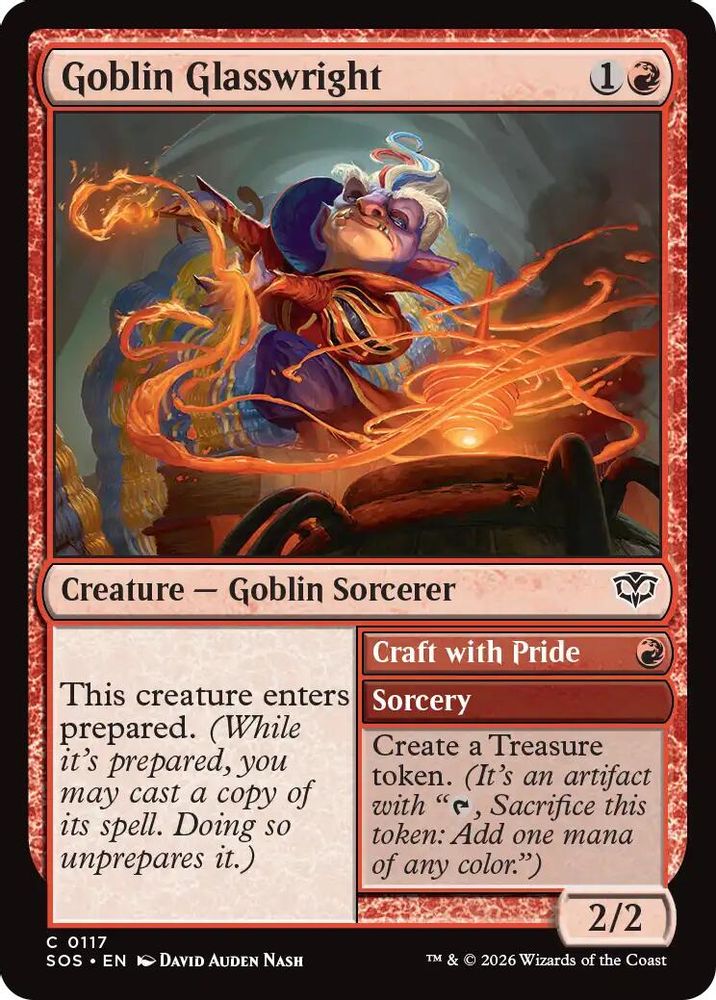 Goblin Glasswright · 117 · Secrets of Strixhaven · Foil