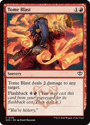 Tome Blast · 135 · Secrets of Strixhaven · Foil