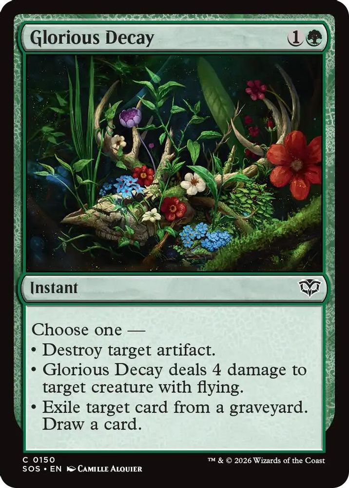 Glorious Decay · 150 · Secrets of Strixhaven · Non-foil
