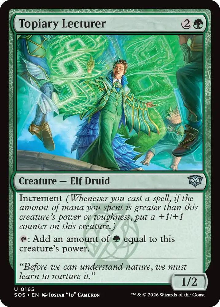 Topiary Lecturer · 165 · Secrets of Strixhaven · Foil