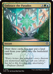 Embrace the Paradox · 186 · Secrets of Strixhaven · Foil