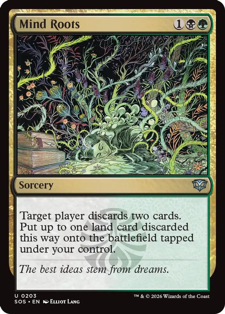 Mind Roots · 203 · Secrets of Strixhaven · Foil