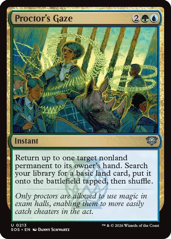 Proctor's Gaze · 213 · Secrets of Strixhaven · Foil
