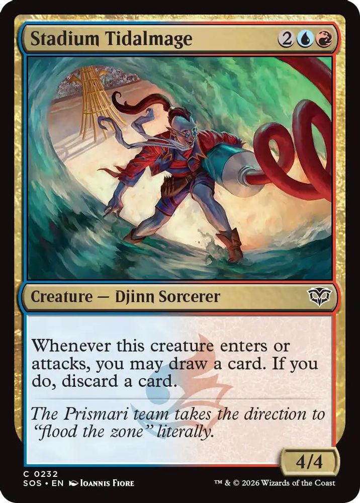 Stadium Tidalmage · 232 · Secrets of Strixhaven · Foil