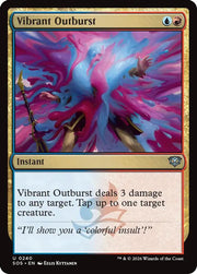 Vibrant Outburst · 240 · Secrets of Strixhaven · Foil