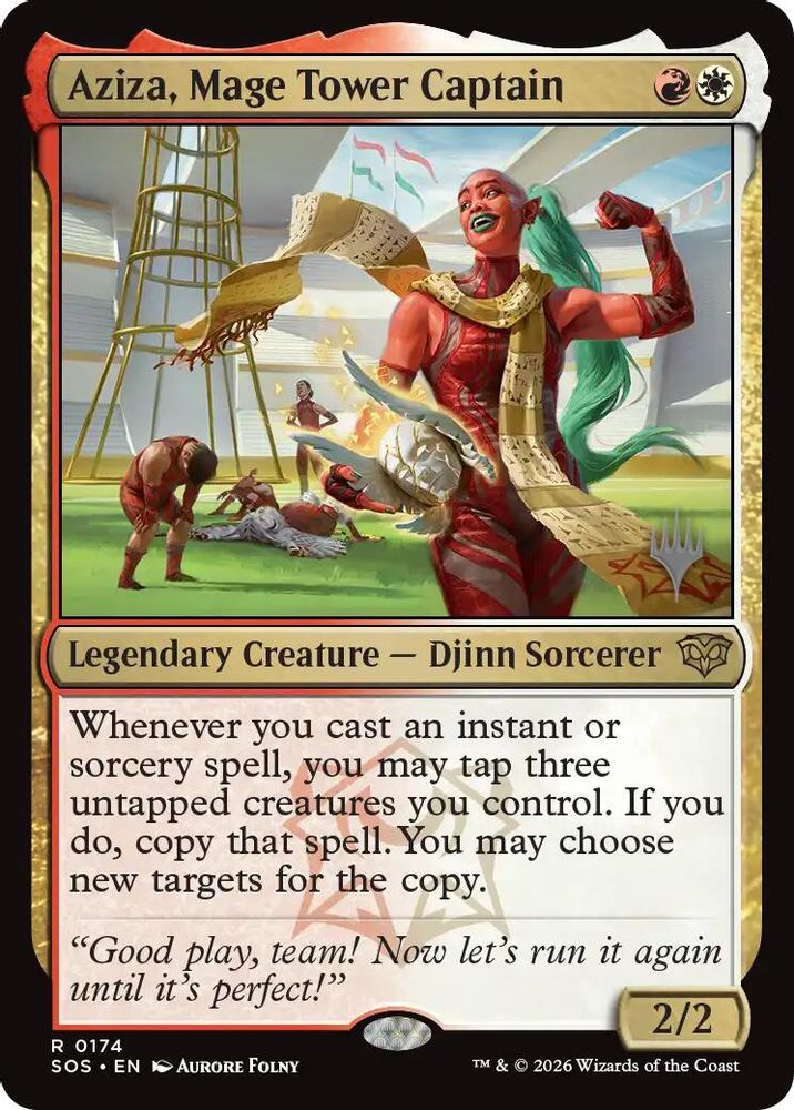 Aziza, Mage Tower Captain · 174 · Promo Pack: Secrets of Strixhaven · Non-foil