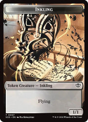 Inkling (0007) // Spirit (0011) Double-Sided Token · 7 // 11 · Secrets of Strixhaven · Non-foil