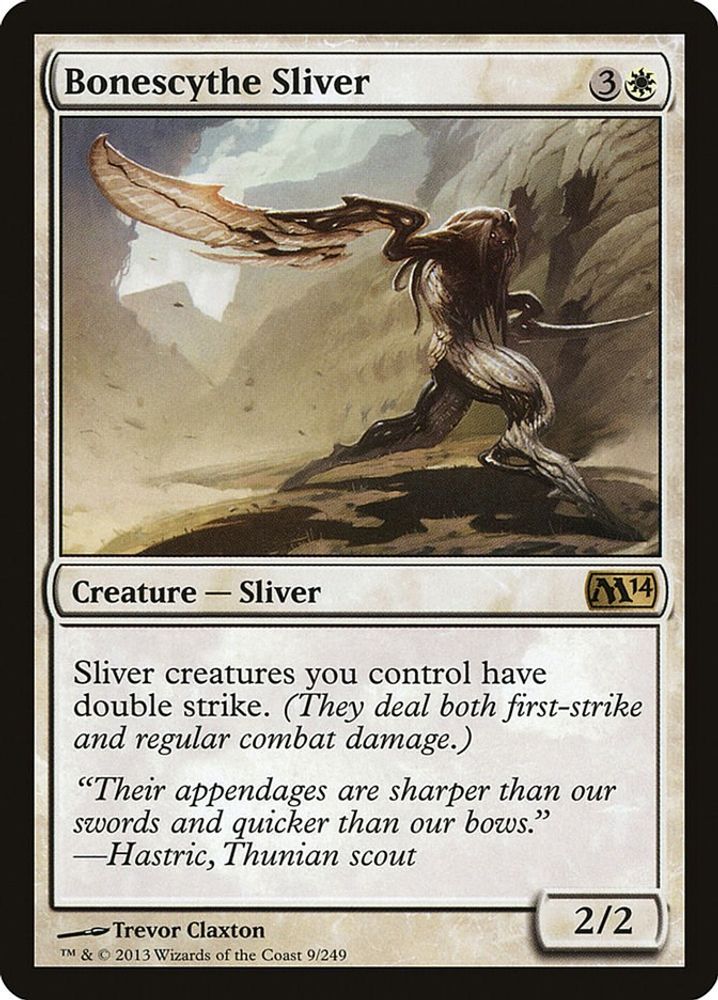 Bonescythe Sliver · 9 · Magic 2014 (M14) · Non-foil