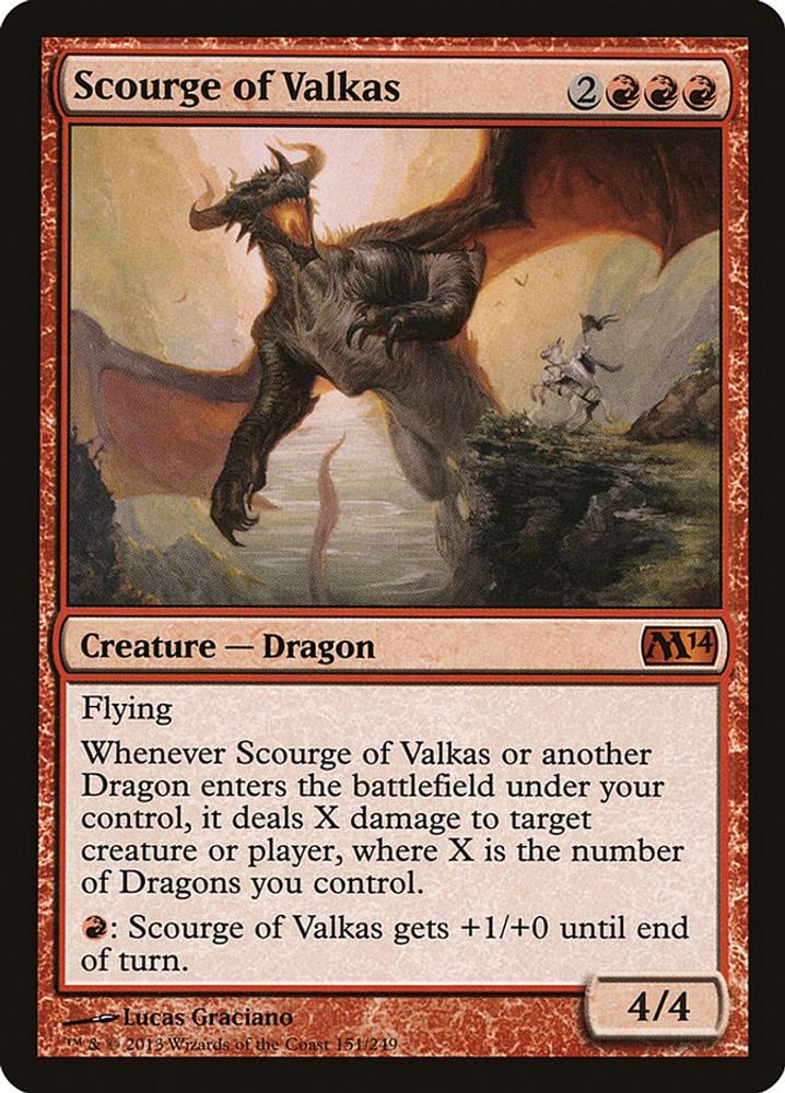 Scourge of Valkas · 151 · Magic 2014 (M14) · Non-foil