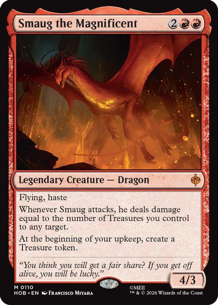 Smaug the Magnificent · 110 · The Hobbit · Non-foil