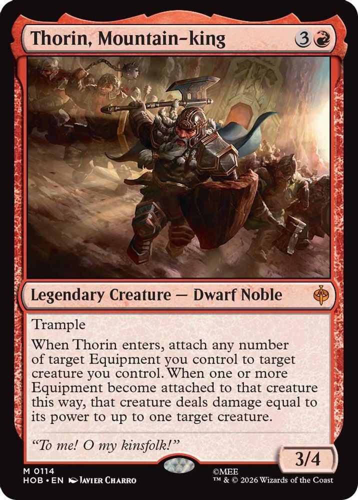 Thorin, Mountain-king · 114 · The Hobbit · Foil