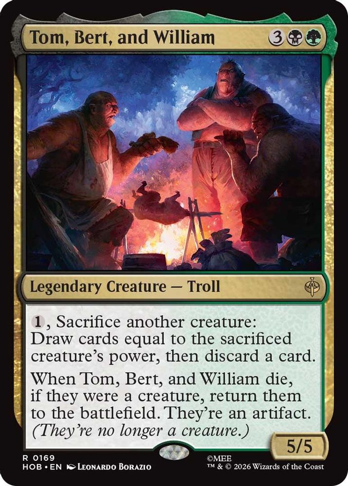 Tom, Bert, and William · 169 · The Hobbit · Non-foil