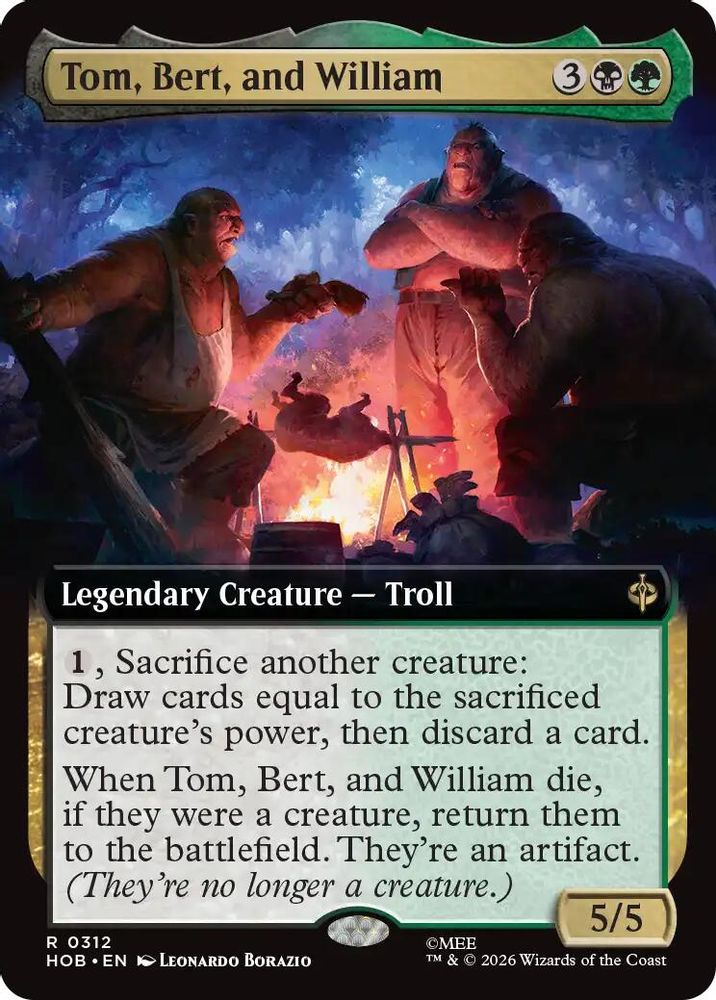Tom, Bert, and William (Extended Art) · 312 · The Hobbit · Foil