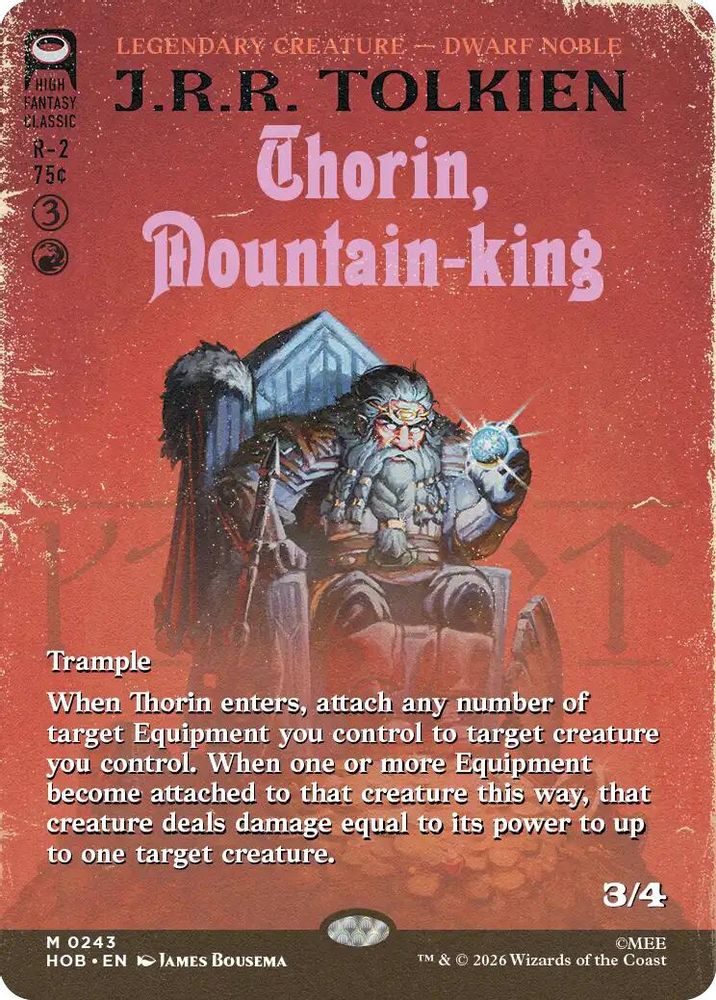 Thorin, Mountain-king (Borderless) · 243 · The Hobbit · Non-foil