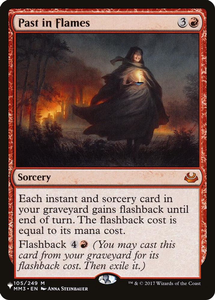 Past in Flames · 105 · The List Reprints · Non-foil