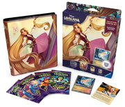 Lorcana TCG: Attack of the Vine! Collection Starter Set (PREORDER) - Lorcana TCG Attack of the Vine starter set with fantasy-themed card binder, character cards, and game packaging in purple.
